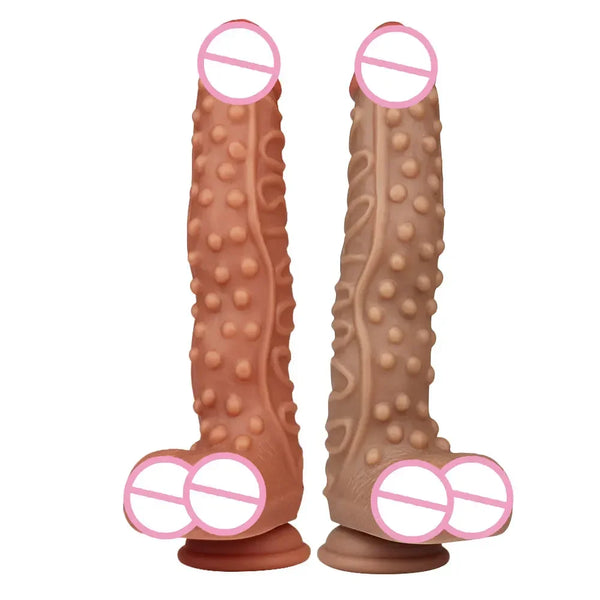Dildo Realista em Silicone de Dupla Camada — 27 cm