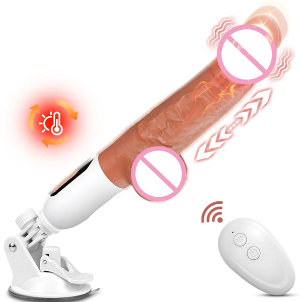 Sex Machine Thrusting Big Dildo Vibrator Vaginal G Spot Automatic Up Down Massager Retractable Pussy Adults Sex Toys for Women