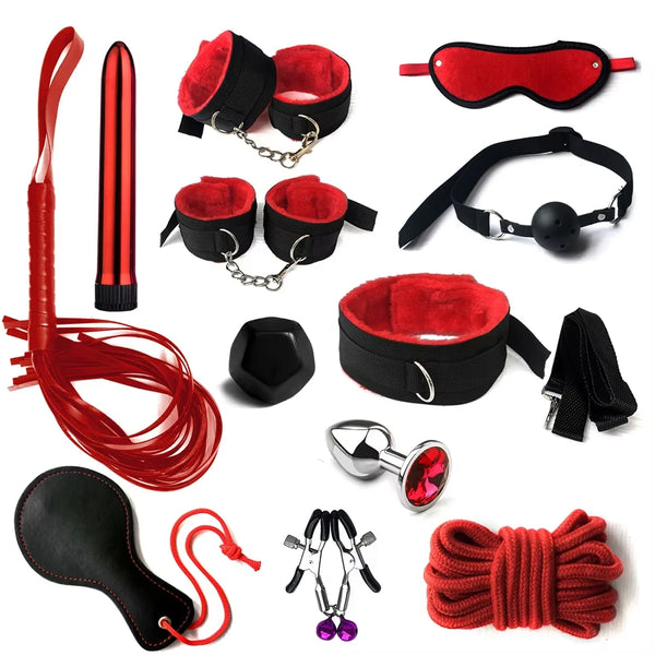 Kit de Brinquedos Eróticos e Bondage Intima Secret