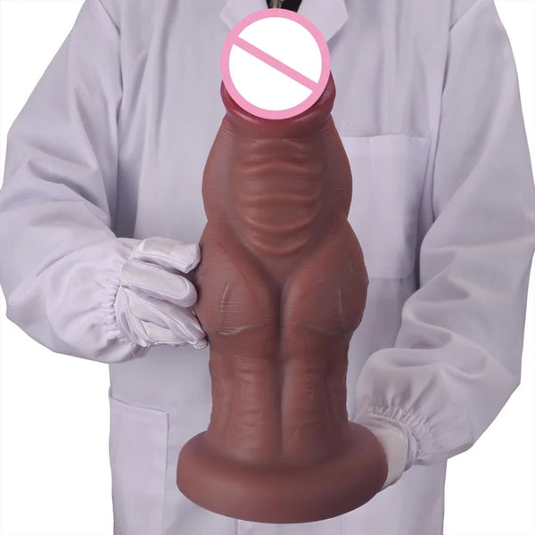 Dildo de Silicone para Dilatação com Design Anatómico