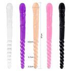 Sex U Shape Double Dildo Flexible Soft Jelly Vagina Anal Women Gay Lesbian Double Ended Dong Penis Artificial Penis Sex Toys