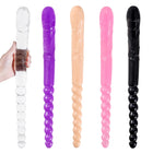 Sex U Shape Double Dildo Flexible Soft Jelly Vagina Anal Women Gay Lesbian Double Ended Dong Penis Artificial Penis Sex Toys