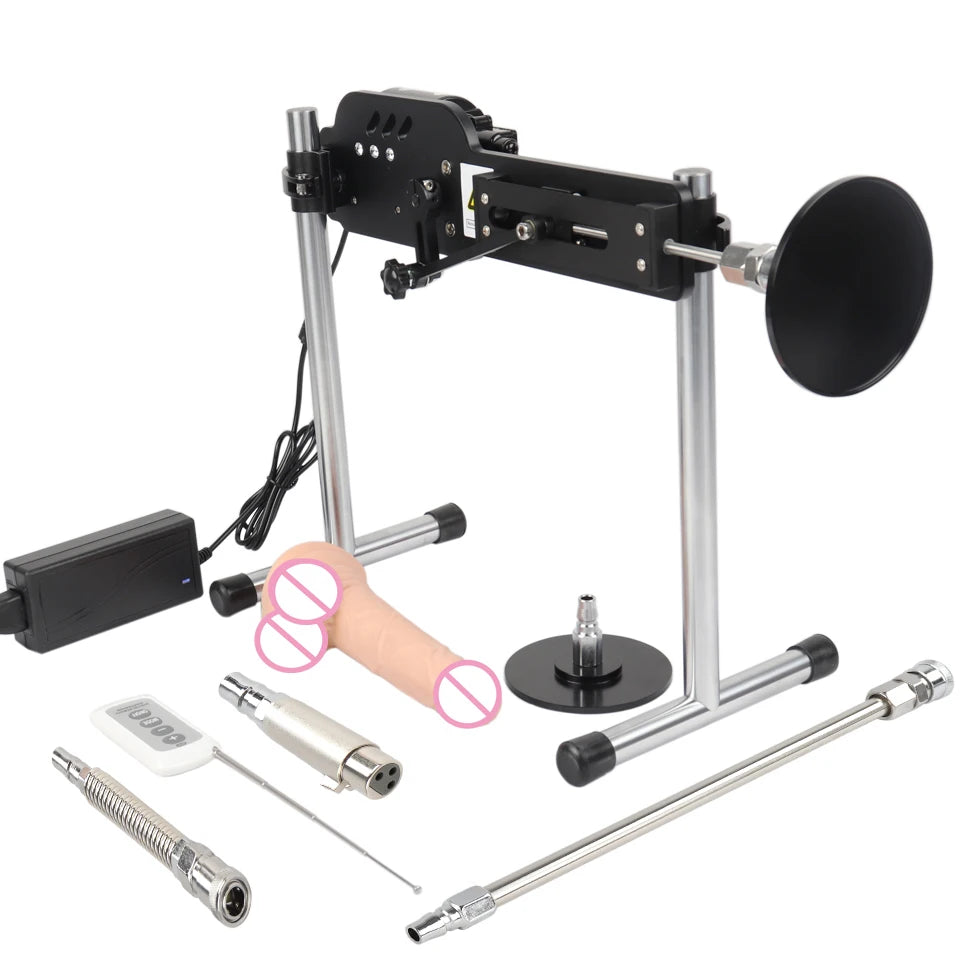 Men and women sex machine with sex toys for women and men - Automatically retractable dildos for men and women Pump gun sex toys