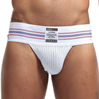 JOCKMAIL sexy men underwear jockstrap homme mens jockstrap underwear man thong jockstrap gay jock strap cotton Breathable white