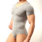 Slim Fitness Mens Jockstrap Bodysuit Body Shaper Bodybuilding Jumpsuit Romper Corset For Man Modal Boxer Slimming Underwear
