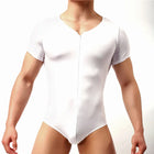 Slim Fitness Mens Jockstrap Bodysuit Body Shaper Bodybuilding Jumpsuit Romper Corset For Man Modal Boxer Slimming Underwear
