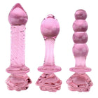 Plug Anal de Vidro Borossilicato com Flor