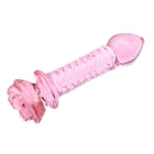 Plug Anal de Vidro Borossilicato com Flor