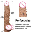 Dildo Realista em Silicone de Dupla Camada — 27 cm