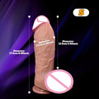 Dildo Realista em Silicone com Ventosa
