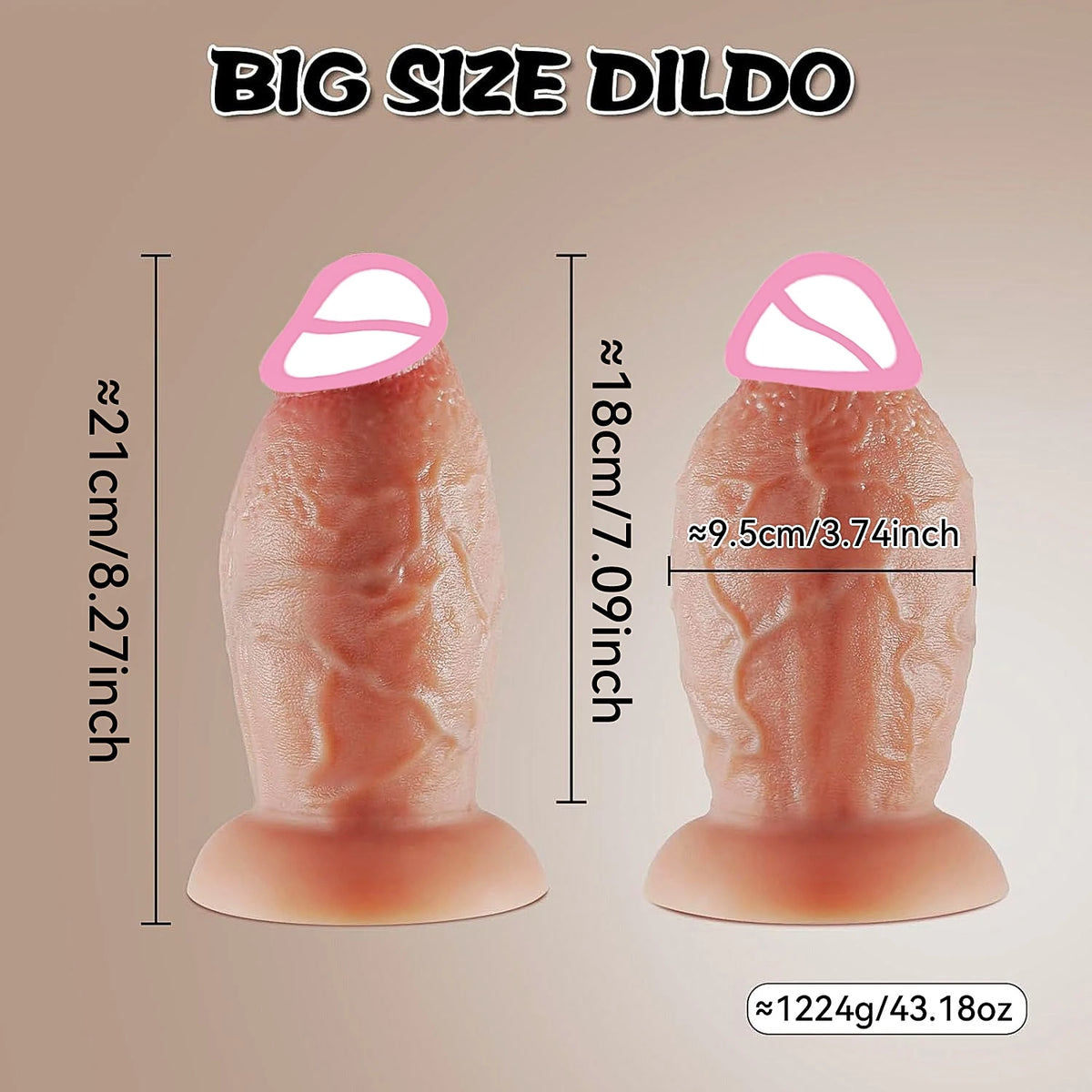Real Biggest Huge Dildo Penis Thick Dildo Extra Giant Large With Strong Suction Cup Short Dick for Vagina and Anal Plug Sex Toys