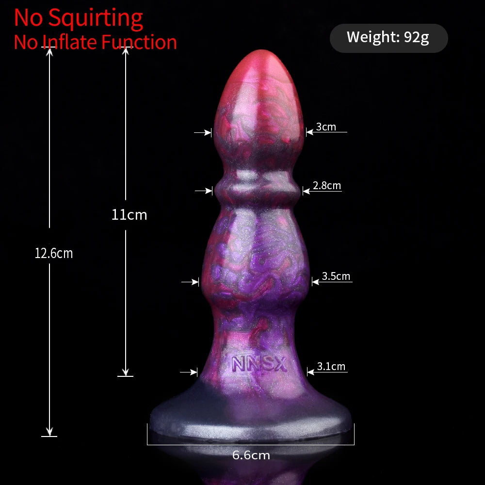 SXXY 18+ Men Women Sex Pleasure Squirt Dildo Skin Texture Double Layer Ejaculating Butt Plug анальная пробка Vagina Anus Dilator