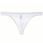 Cueca Tanga Masculina Transparente em Malha