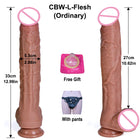 Dildo Realista de 32 cm em Silicone Líquido com Design Longo e Flexível