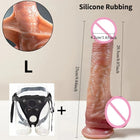 Dildo Realista em Silicone com Pele Móvel e Ventosa