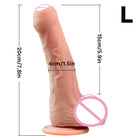 Big Dildos Super Large Penis Sex Toy For Women Foreskin glans penis Anal Ultra simulated medical silicone Flesh brown Adults 18