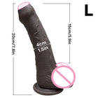 Big Dildos Super Large Penis Sex Toy For Women Foreskin glans penis Anal Ultra simulated medical silicone Flesh brown Adults 18