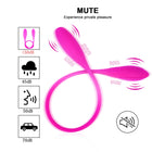 Vibrador Duplo em Silicone com 7 Modos