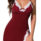 Camisola Babydoll de Renda Decote V Intima Secret