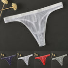 Cueca Tanga Masculina Transparente em Malha