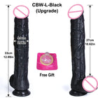 Dildo Realista de 32 cm em Silicone Líquido com Design Longo e Flexível