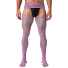 Meia-Calça Renda Floral Malha Fina