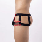 Cueca Jockstrap Masculina Faux Leather Intima Secret