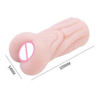 Masturbador Masculino Manual em Silicone — Design com 3 Tipos de Estimulação