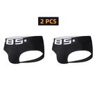 2 PCS BS Sexy Men Underwear Jockstrap Gay Penis Pouch Wonderjock Mens Bikini Underwear Gay Jockstrap Tanga Thongs Men Jockstrap