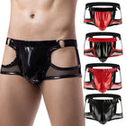 Cueca Jockstrap Masculina Faux Leather Intima Secret