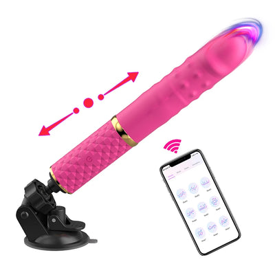 Masturbation Sex Machine for women Automatic App Retractable Vibrator Dildo G-Spot Vaginal Clit Stimulation Massage Adult Produc