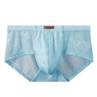 Cueca Masculina Renda Seda Gelo Transparente