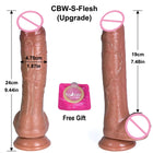 Dildo Realista de 32 cm em Silicone Líquido com Design Longo e Flexível