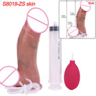 SXXY 18+ Men Women Sex Pleasure Squirt Dildo Skin Texture Double Layer Ejaculating Butt Plug анальная пробка Vagina Anus Dilator
