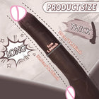 Dildo Realista Longo em Silicone de Dupla Camada com Ventosa