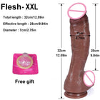 Dildo Realista em Silicone com Ventosa