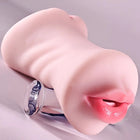 Masturbador Masculino 3 em 1 em Silicone — Três Canais com Textura 3D
