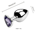 Metal Anal Plug for Women Men Couples Butt Plug Butt Toy Adult Game Masturbator Anal S/M/L Diamond Sex Toy for Adult Products
