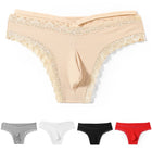 Cueca Sissy Masculina em Renda com Bolsa