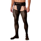 Meia-Calça Renda Floral Malha Fina