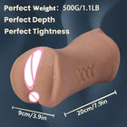 Masturbador Masculino 3 em 1 em Silicone Médico — Design com Três Canais