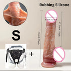 Dildo Realista em Silicone com Pele Móvel e Ventosa