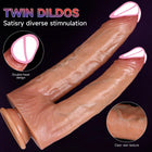 Dildo Duplo Flexível em Silicone — Design de Dupla Extremidade