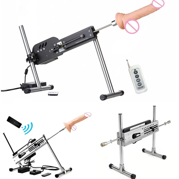 Sex Machine with Realistic Dildos Automatic Thrusting Machine for Women Remote Control Powerful Vibration Massager Masturbation