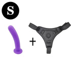 Strap-On Dildo Set with Adjustable Harness, 3 Pink Silicone Dildos in Different Sizes, Comfortable and Flexible