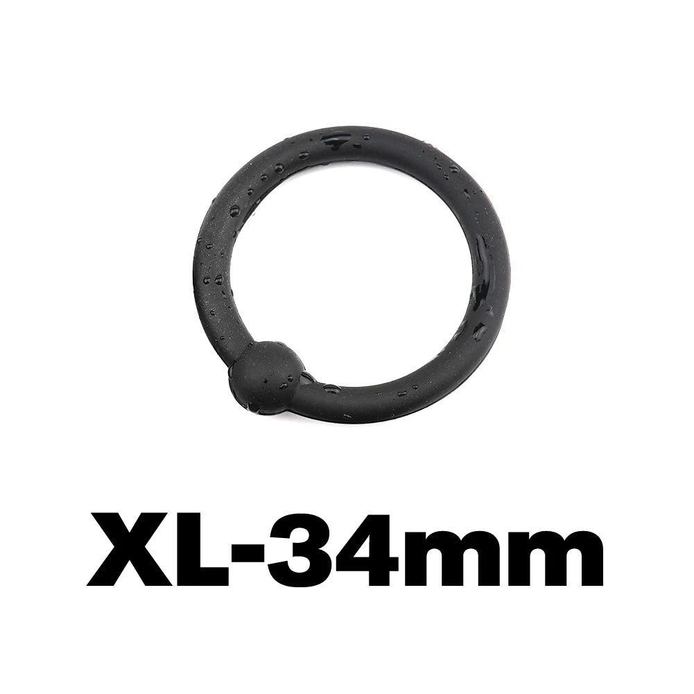 Semen Lock Ring Odor-free Silicone Penile Rings Delayed Exercise Penile Restraint Reduced Glans Stimulation Male Sex Toys