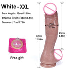 Dildo Realista em Silicone com Ventosa