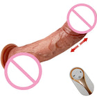 Vibrador Dildo Realista de 29 cm com Aquecimento, Vibração e Ventosa