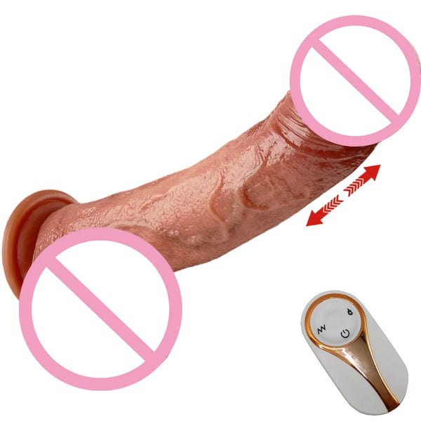 Vibrador Dildo Realista de 29 cm com Aquecimento, Vibração e Ventosa