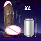 Dildo Realista em Silicone com Ventosa